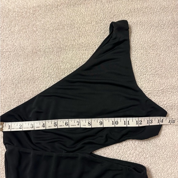 STAUD Black Letta One Shoulder Cutout Maxi Dress - Picture 9 of 15